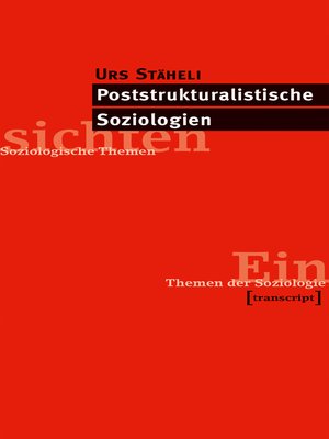 cover image of Poststrukturalistische Soziologien